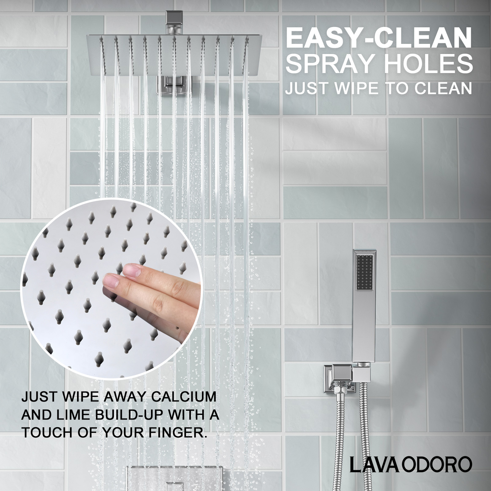 chrome modern shower faucets set shower system shower faucet with valve shower trim kit lava odoro