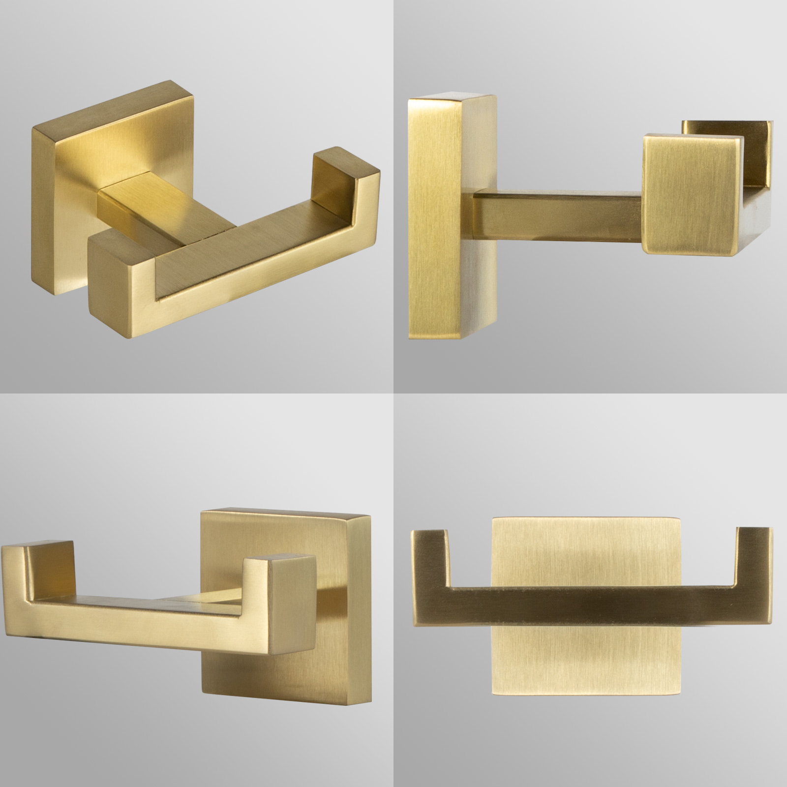 Square Double Towel Hook - Lava Odoro-LAVA ODORO