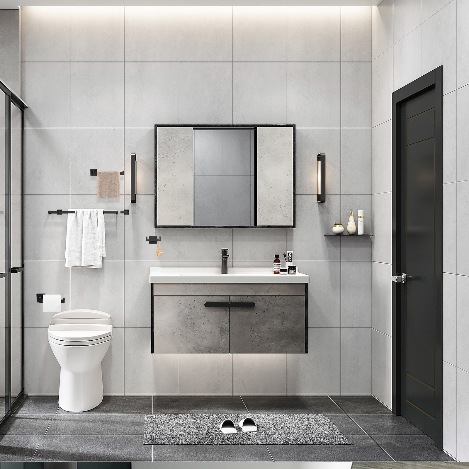 Square Toilet Paper Holder | Lava Odoro-LAVA ODORO