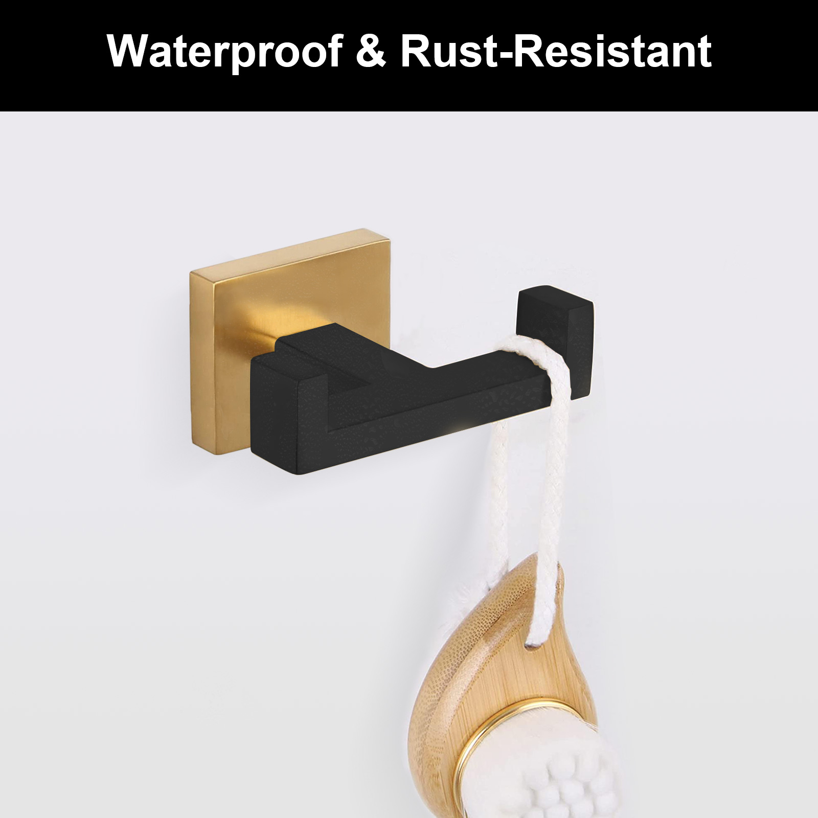 Square Double Towel Hook - Lava Odoro-LAVA ODORO