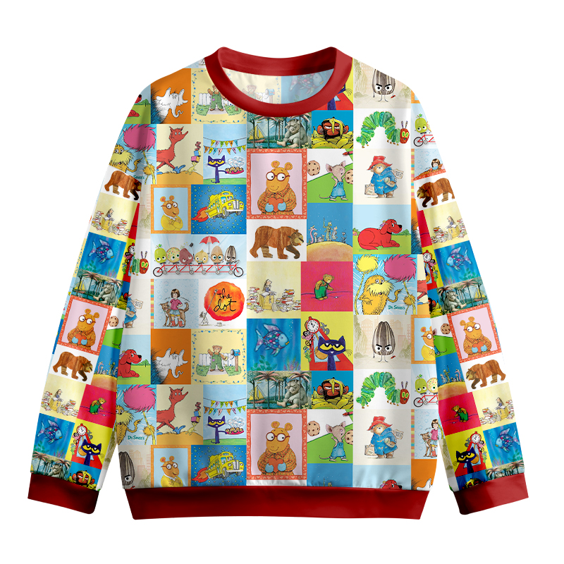 I Still Read Children's Books Teacher Printed Sweatshirt