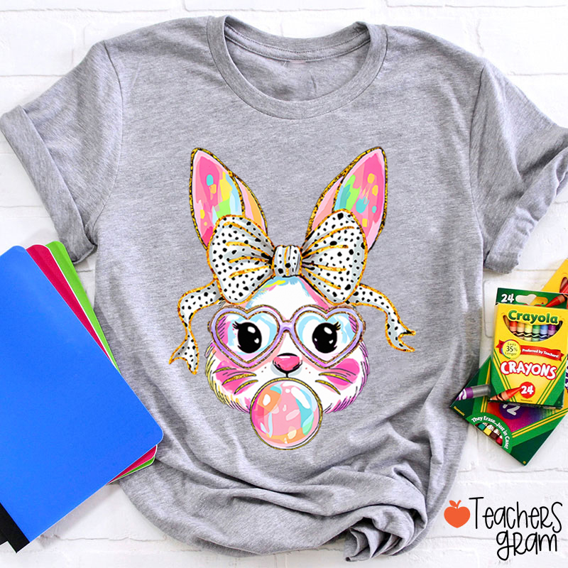 Cute Bunny Teacher T-Shirt