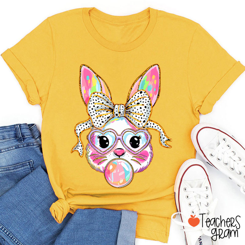 Cute Bunny Teacher T-Shirt