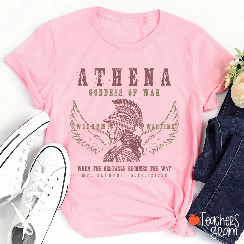 Athena Goddess Of War Teacher T-Shirt