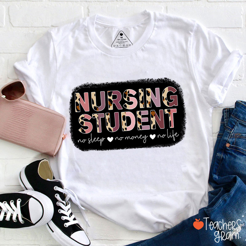 No Sleep No Student No Life T-Shirt