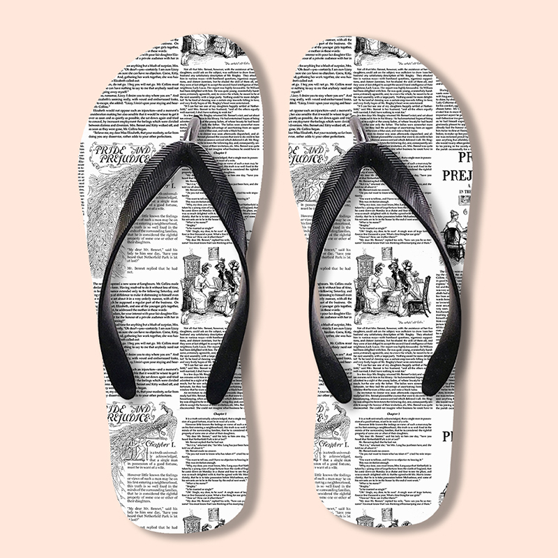 Pride And Prejudice Chapter Teacher Flip Flops