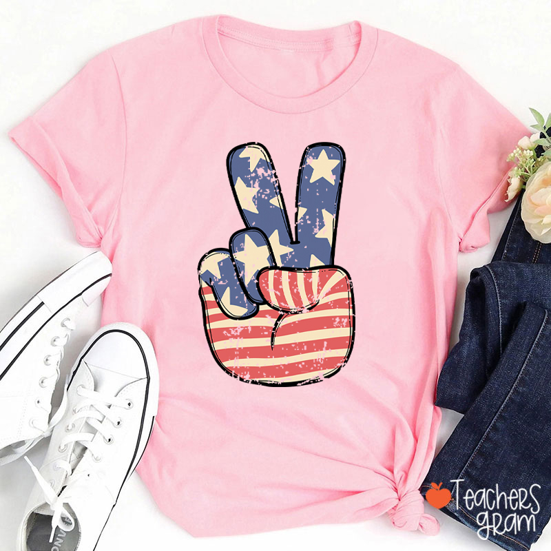America Peace Teacher T-Shirt
