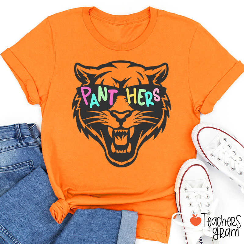 Personalized Sunglasses Mascot Teacher T-Shirt