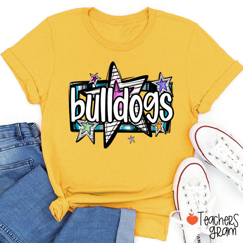 Personalized Mascot Star Metal Rock Teacher T-Shirt