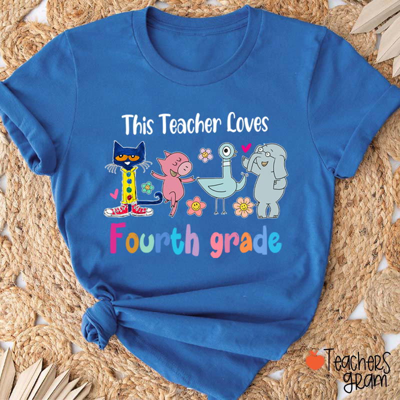 Personalized Grade This Teacher Loves Kindergarten Teacher T-Shirt