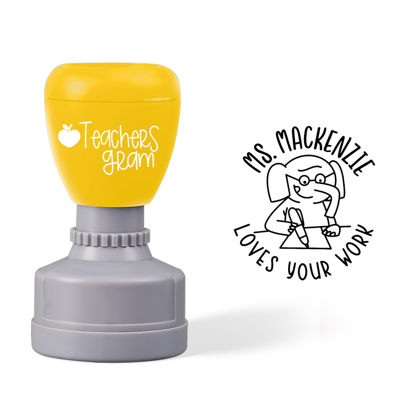 Personalized Name Love Your Work Stamp