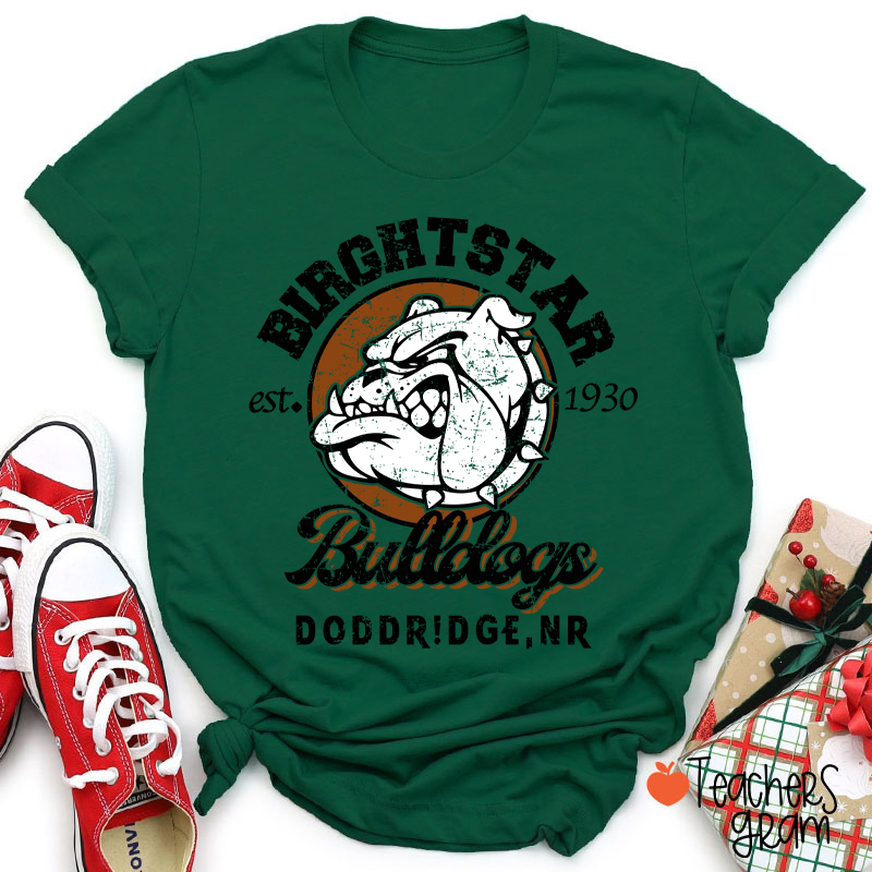 Personalized Mascot Vintage School Spirit Teacher T-Shirt