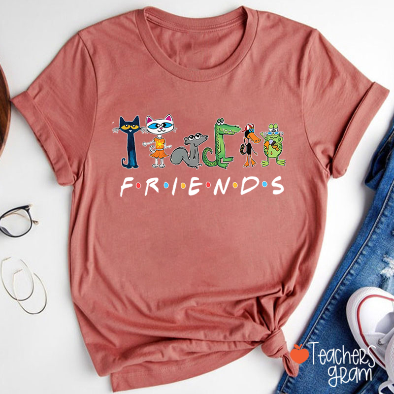 Friends Of The Cat Teacher T-Shirt