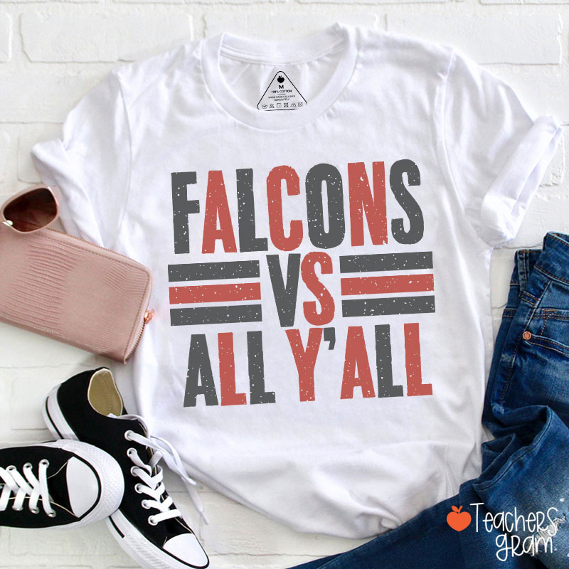 Personalized Mascot All Y'all School Spirit Teacher T-Shirt