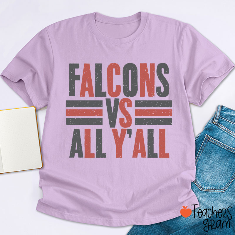 Personalized Mascot All Y'all School Spirit Teacher T-Shirt