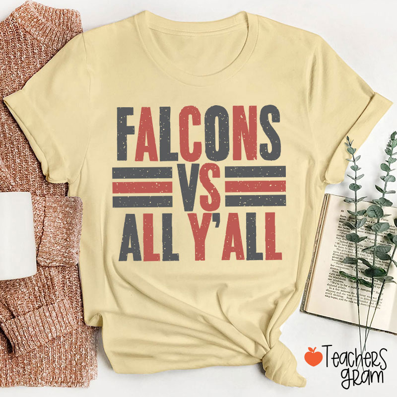 Personalized Mascot All Y'all School Spirit Teacher T-Shirt