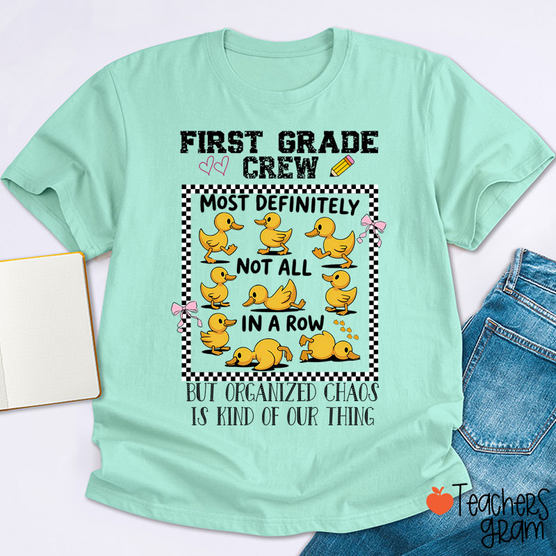 Personalized Most Definitely Not All In A Row But Teacher T-Shirt