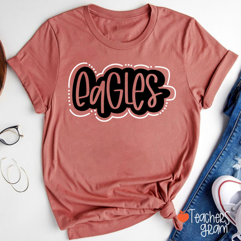 Personalized Mascot School Spirit Game Day Teacher T-Shirt