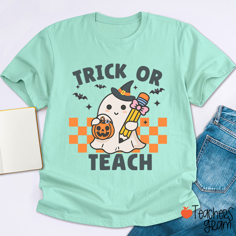 Halloween Trick Or Teach Teacher T-Shirt