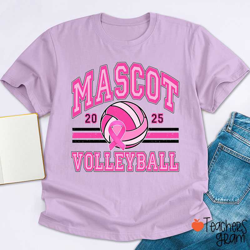 Personalized Mascot And Sport Breast Cance Teacher T-Shirt