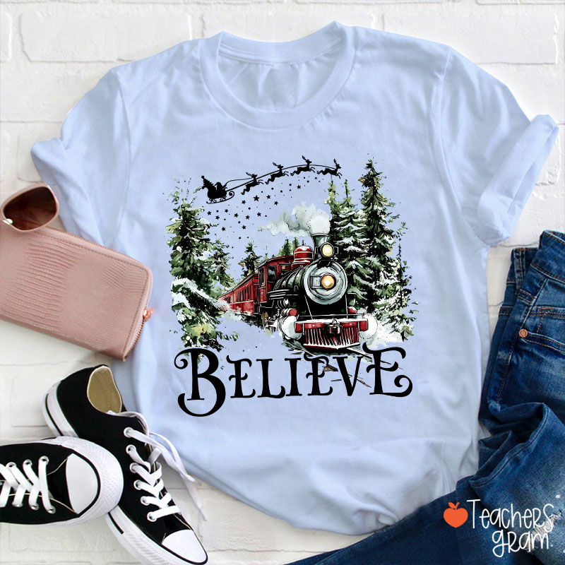 Believe Polar Express Teacher T-Shirt