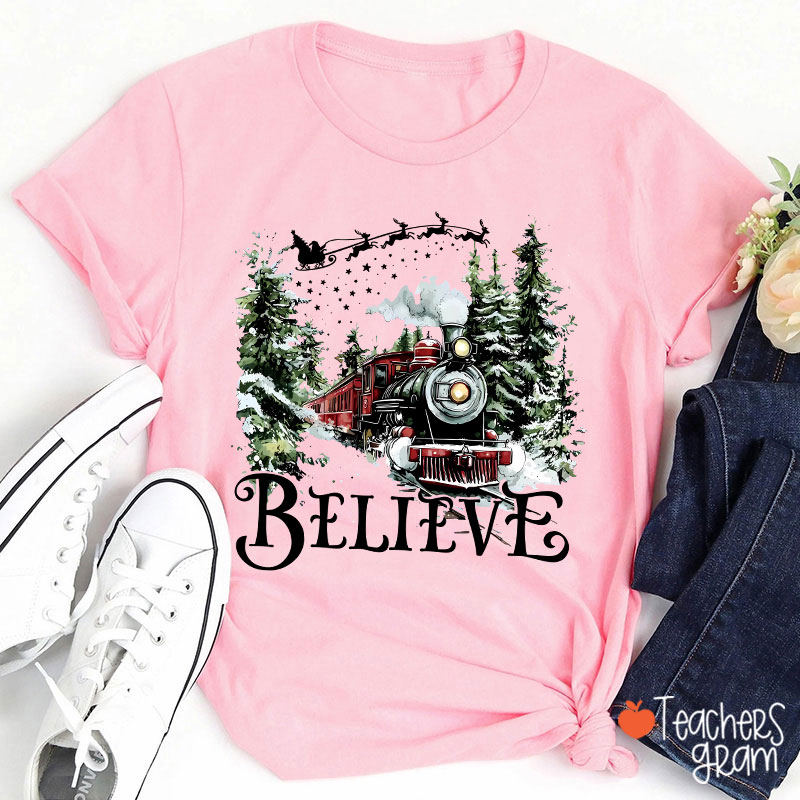 Believe Polar Express Teacher T-Shirt