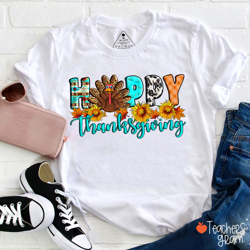 Happy Thanksgiving Teacher T-Shirt