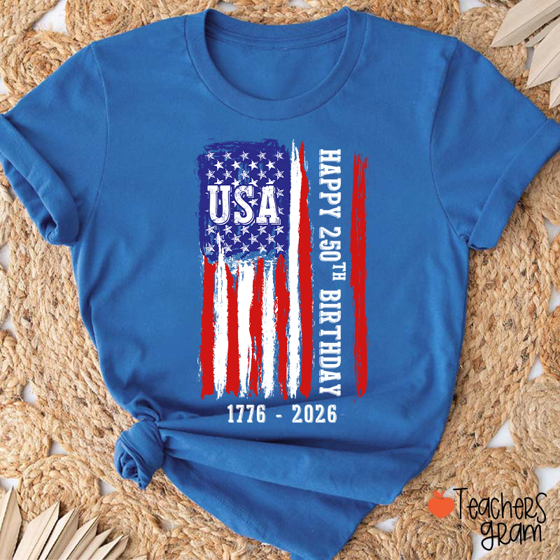 America Independence Day 1776-2026 Patriotic Teacher T-Shirt