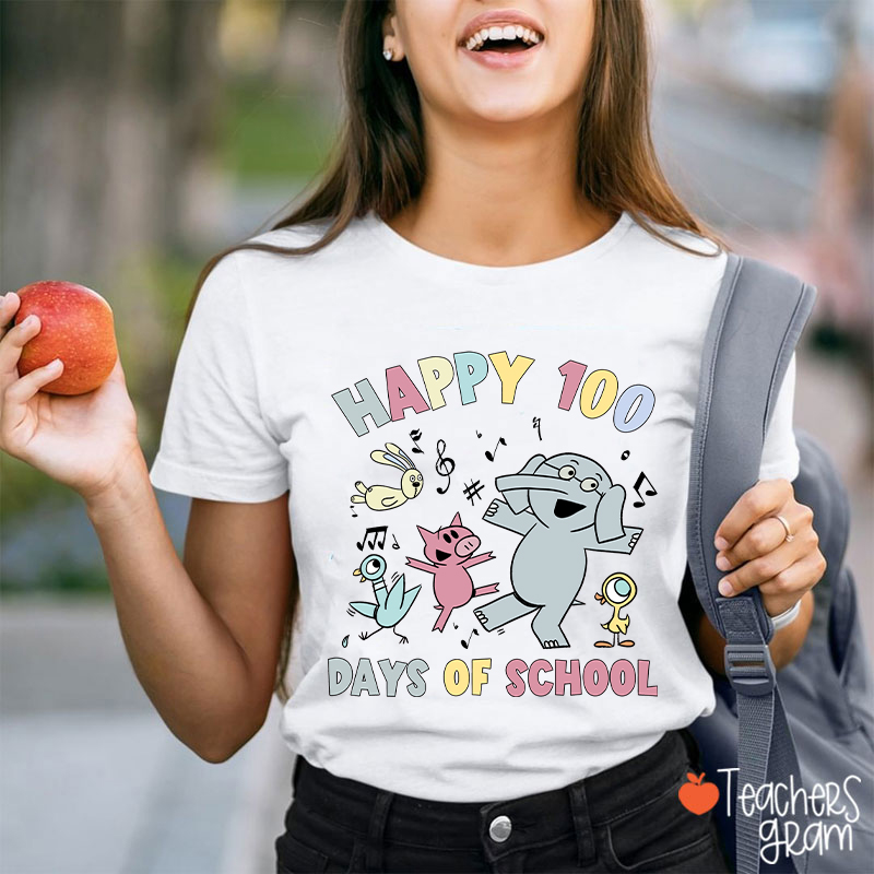 Happy 100 Days Of School Teacher T-Shirt