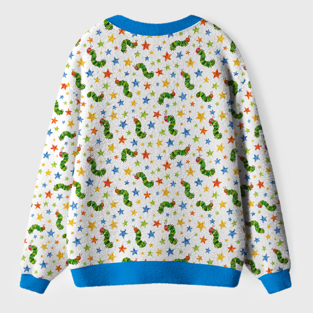 Personalized Name Star Caterpillar Teacher Ugly Cardigan Sweaters