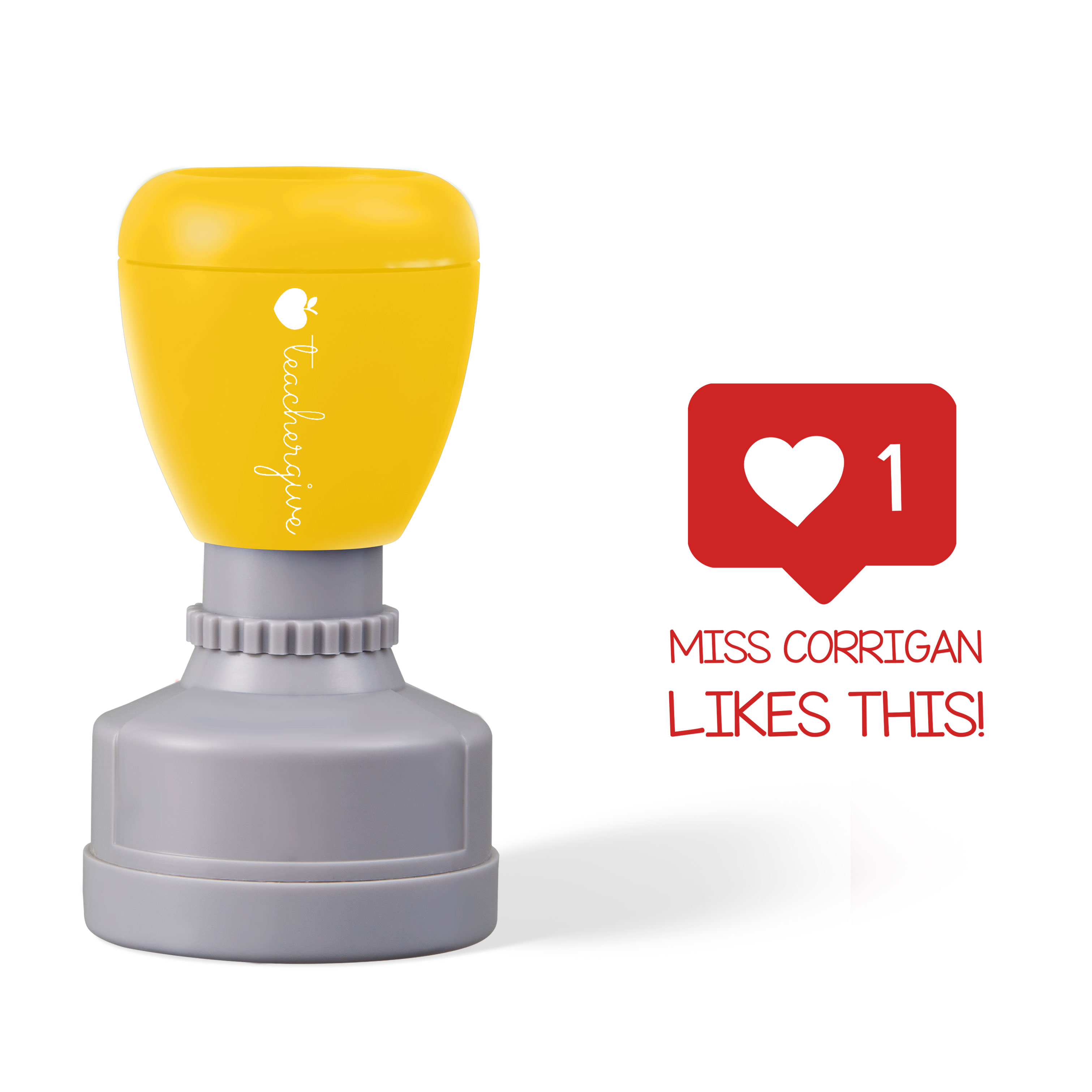 Personalized I Like It Teacher Stamp