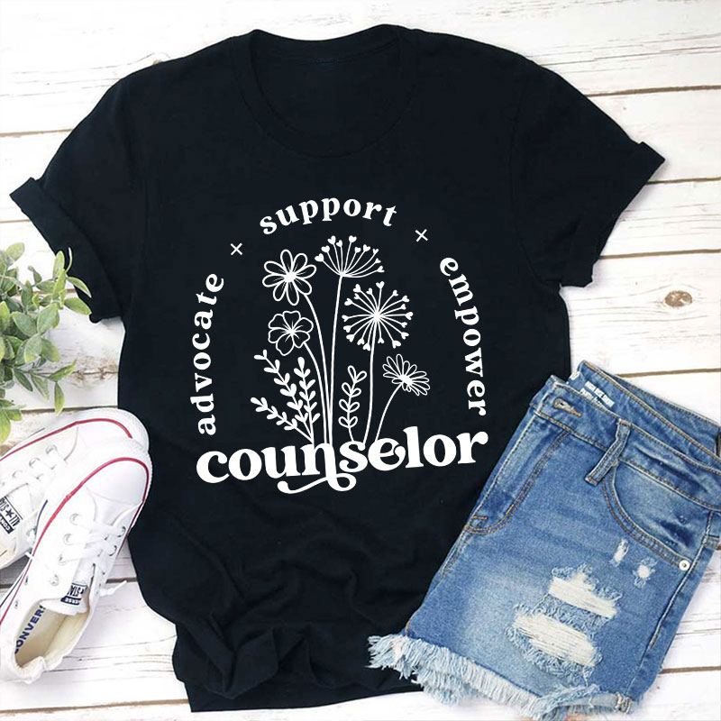 Advocate Support Empower Teacher T-Shirt