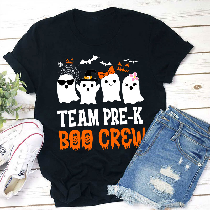 Personalized Team Boo Crew Teacher T-Shirt