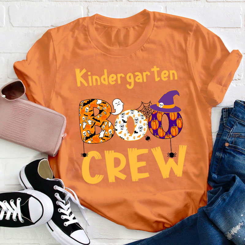 Personalized Kindergarten Boo Crew T-Shirt