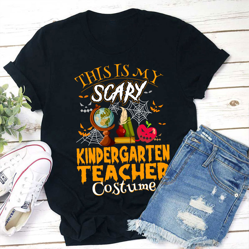 Personalized Grade This Is My Scary Costume Teacher T-Shirt