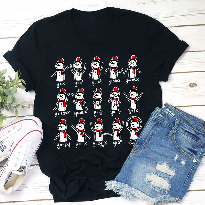 Snowman Function Teacher T-Shirt