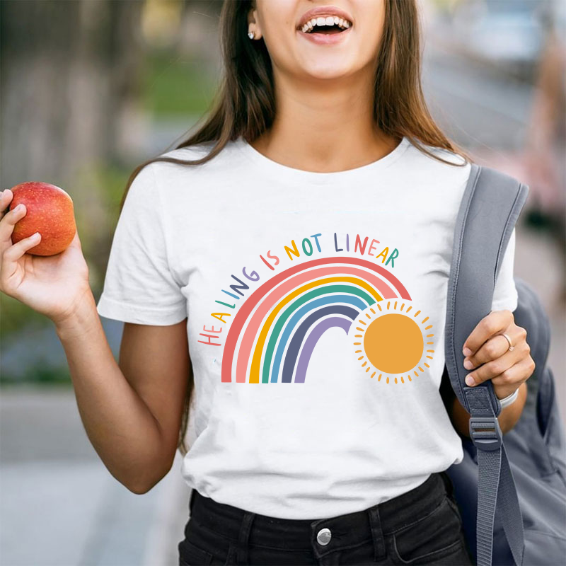 Healing Is Not Linear Teacher T-Shirt