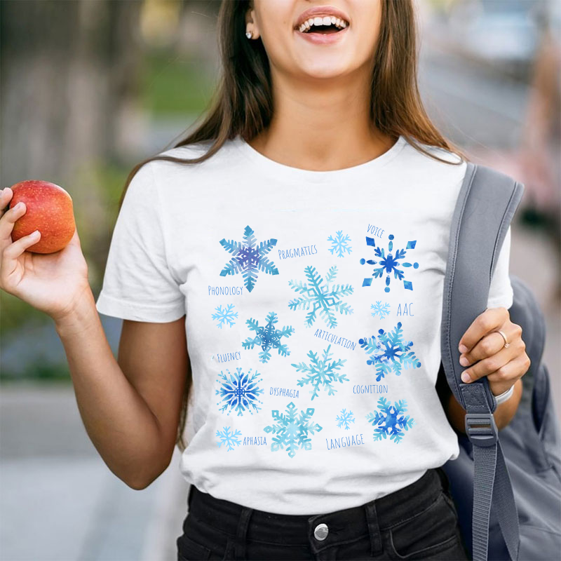 Winter Snowflake Teacher T-Shirt