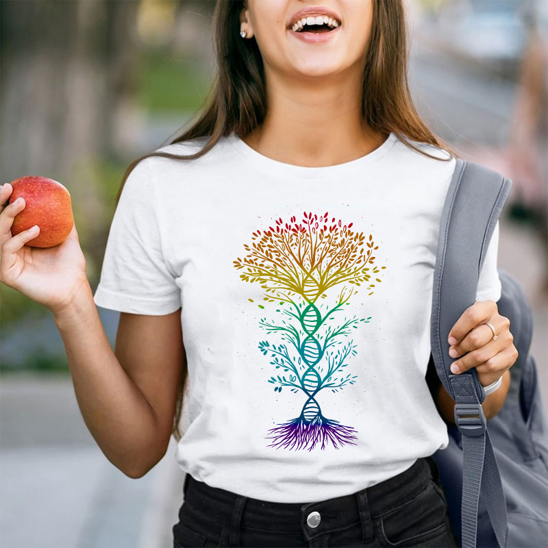 DNA Tree Of Life Teacher T-Shirt