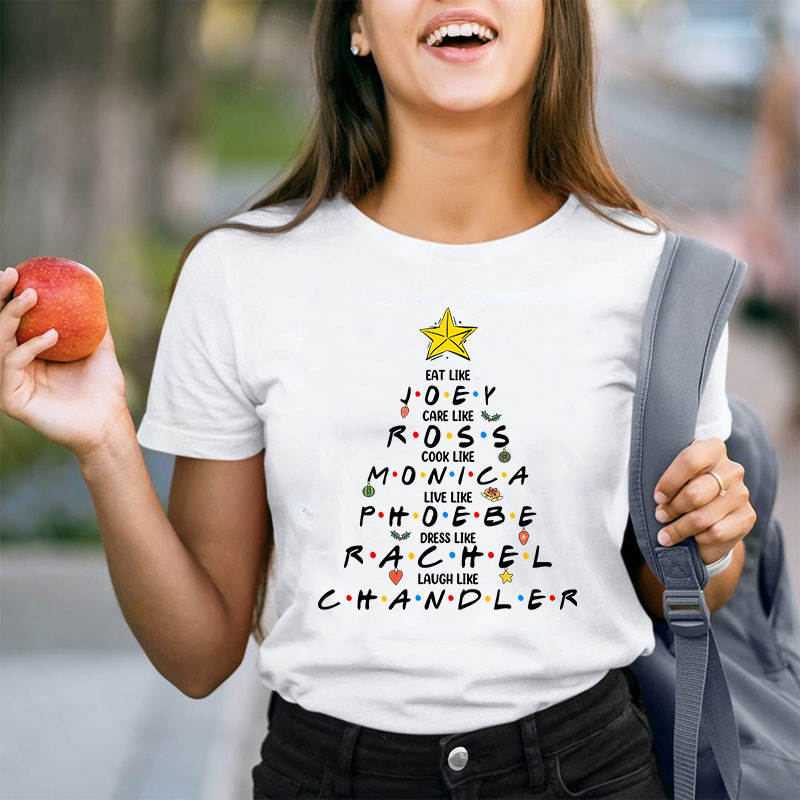 Eat Like Cook Like Christmas Tree Teacher T-Shirt