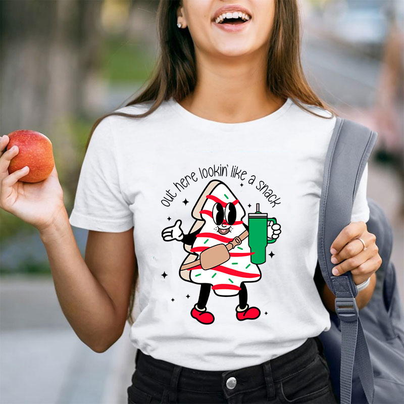 Out Here Looking Link A Snack Teacher T-Shirt