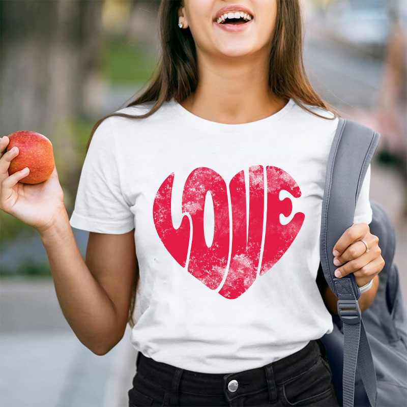 Love Heart Teacher T-Shirt