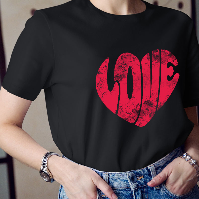 Love Heart Teacher T-Shirt