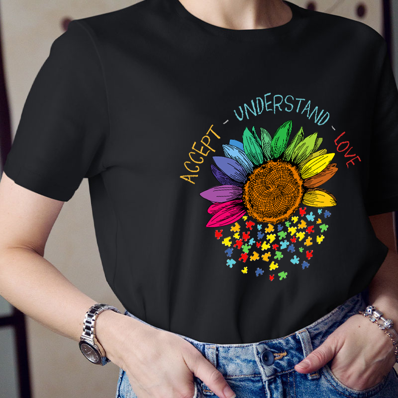 Accept Understand Love Teacher T-Shirt