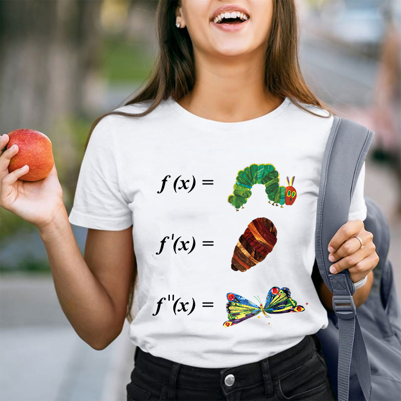 Math and Caterpillar Teacher T-Shirt