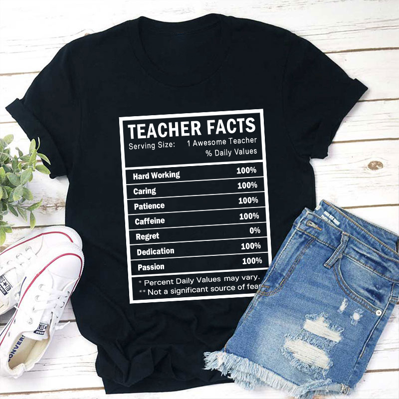 Teacher Facts Teacher T-Shirt