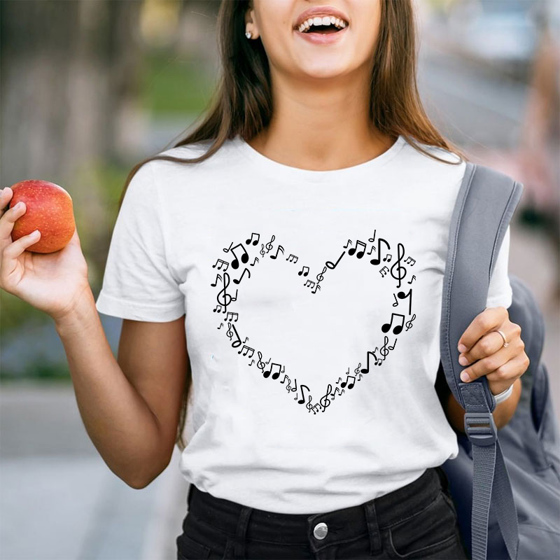Music Heart Teacher T-Shirt