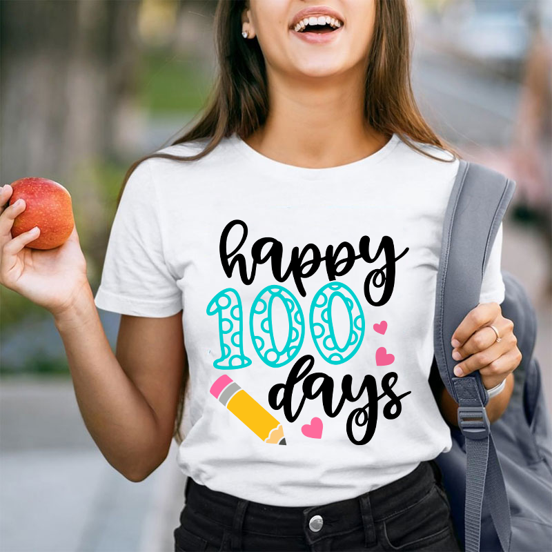 Happy 100 Days Teacher T-Shirt