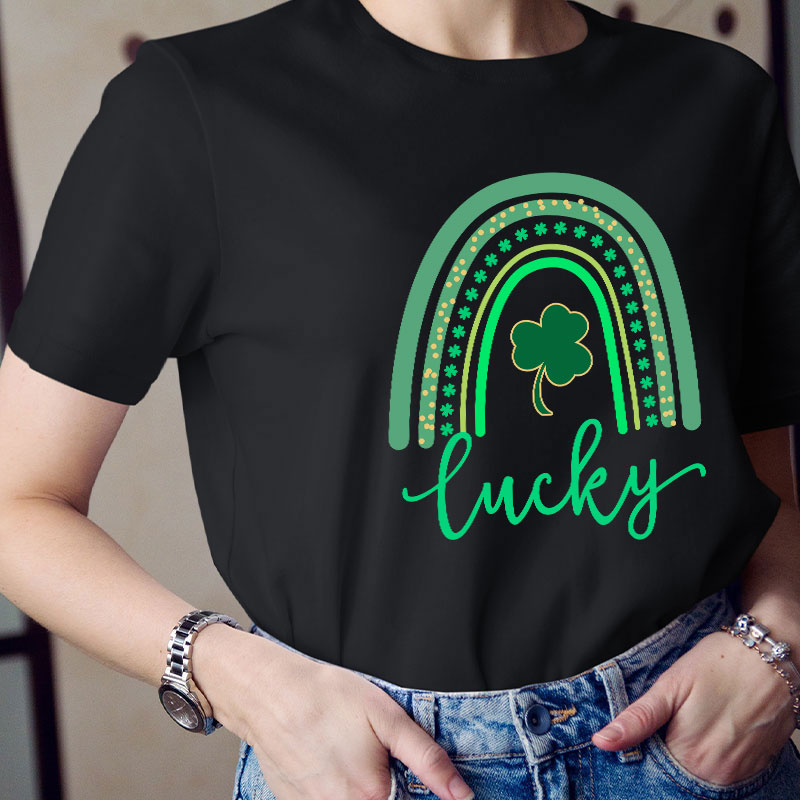 Lucky Rainbow Teacher T-Shirt