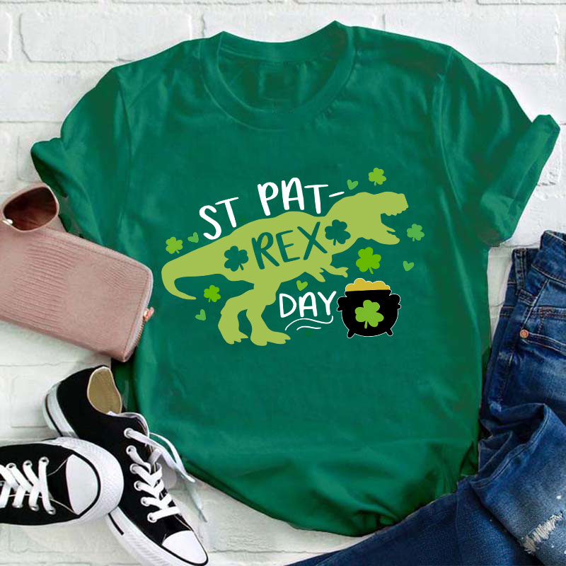 St Pat Rex Day Teacher T-Shirt